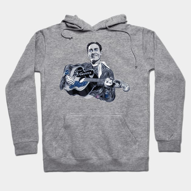 Lefty Frizzell - An illustration by Paul Cemmick Hoodie by PLAYDIGITAL2020